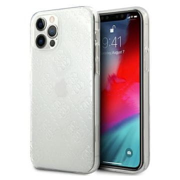 Guess Navlaka Guess GUHCP12M3D4GTR za iPhone 12/12 Pro 6.1", prozirna, 4G 3D Pattern