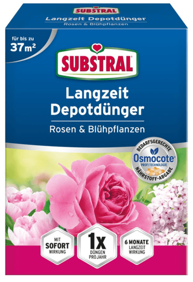 Substral Osmocote dugotrajno gnojivo za ruže i cvjetnice, 1,5 kg