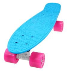 Sulov Penny board Neon Speedway skateboard, plavo roza, 22“