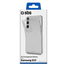SBS silikonska maskica za Samsung Galaxy S23, prozirna (TESKINSAS23T)
