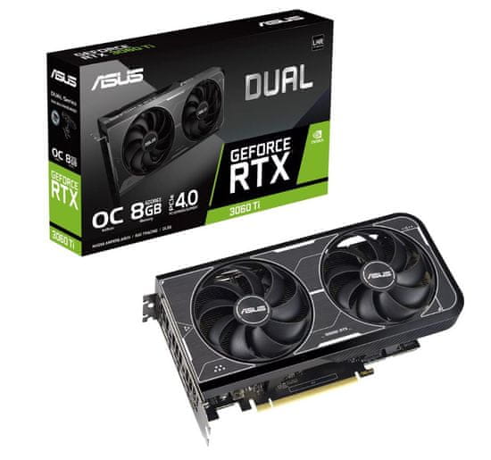 ASUS DUAL GeForce RTX 3060TI OC Edition grafička kartica, 8 GB GDDR6X (90YV0IP0-M0NA00)