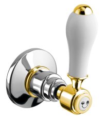 SAPHO ANTEA podžbukni retro preklopnik, krom/zlato