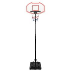 Vidaxl Košarkaški stalak bijeli 282 - 352 cm od polietilena