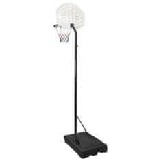 Vidaxl Košarkaški stalak bijeli 282 - 352 cm od polietilena