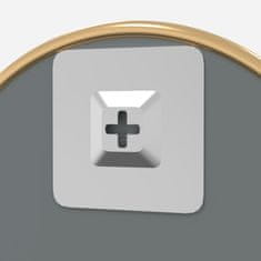 Vidaxl Zidno ogledalo zlatno Ø 20 cm okruglo