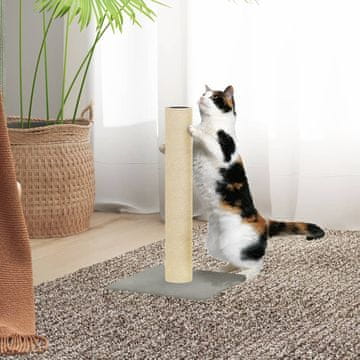 Vidaxl Grebalica za mačke svijetlosiva 22x22x45 cm