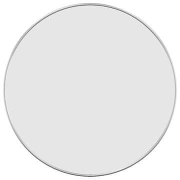 Vidaxl Zidno ogledalo srebrno Ø 50 cm okruglo