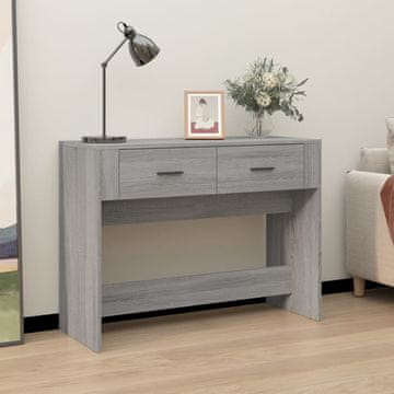 Vidaxl Konzolni stolić, sivi hrast sonoma, 100x39x75 cm
