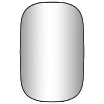 Vidaxl Zidno ogledalo crna 70x45 cm