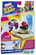 Stunt Squad Captain America protiv igračke crvene lubanje