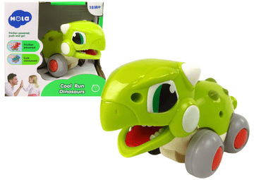 slomart Dinosaur na kotačima, zeleni, figurica, LEAN TOYS