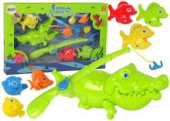 slomart Igra Pecanje LEAN TOYS: Ribe, Udica, Krokodil i Konopac