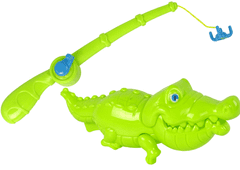 slomart Igra Pecanje LEAN TOYS: Ribe, Udica, Krokodil i Konopac