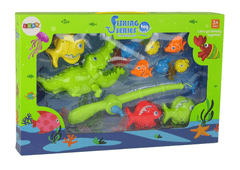 slomart Igra Pecanje LEAN TOYS: Ribe, Udica, Krokodil i Konopac