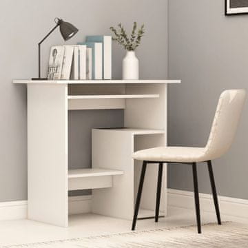 Vidaxl Radni stol, bijela, 80x45x74 cm, iverica