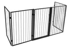 slomart KAMINER basic BK-2961 metalna pregrada za kamin, crna