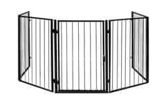 slomart KAMINER basic BK-2961 metalna pregrada za kamin, crna