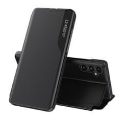 MG Eco Leather View preklopna maska za Samsung Galaxy S23, crno