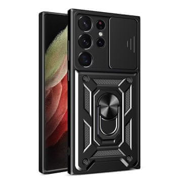 MG Hybrid Armor Camshield maska za Samsung Galaxy S23 Ultra, crno