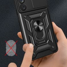MG Hybrid Armor Camshield maska za Samsung Galaxy S23 Ultra, crno