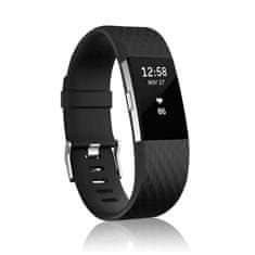 BStrap Silicone Diamond (Large) remen za Fitbit Charge 2, black