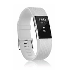 BStrap Silicone Diamond (Small) remen za Fitbit Charge 2, white