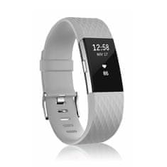BStrap Silicone Diamond (Large) remen za Fitbit Charge 2, gray