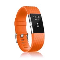 BStrap Silicone Diamond (Small) remen za Fitbit Charge 2, orange