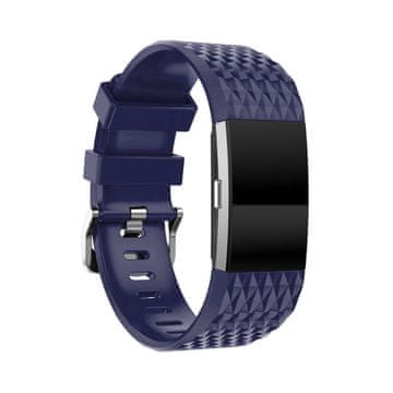 BStrap Silicone Diamond (Small) remen za Fitbit Charge 2, blue