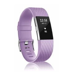 BStrap Silicone Diamond (Small) remen za Fitbit Charge 2, lavender