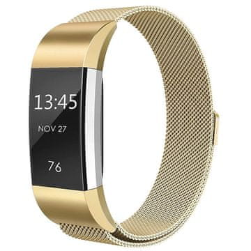 BStrap Milanese (Large) remen za Fitbit Charge 2, gold