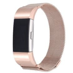 BStrap Milanese (Large) remen za Fitbit Charge 2, rose gold