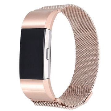 BStrap Milanese (Large) remen za Fitbit Charge 2, rose gold