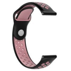 BStrap Silicone Sport remen za Xiaomi Amazfit Bip, black/pink