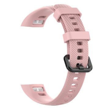 BStrap Silicone Line remen za Honor Band 4, pink