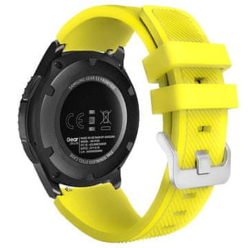 BStrap Silicone Sport remen za Samsung Gear S3, yellow