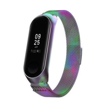 BStrap Milanese (Small) remen za Xiaomi Mi Band 3/4, rainbow