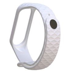 BStrap Silicone Diamond remen za Xiaomi Mi Band 3/4, white