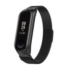 BStrap Milanese (Large) remen za Xiaomi Mi Band 3/4, black