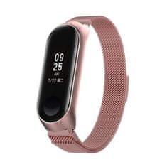 BStrap Milanese (Small) remen za Xiaomi Mi Band 3/4, rose pink