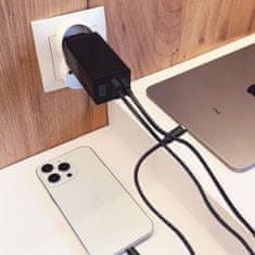 MG Fast GaN punjač USB / USB-C 65W QC PD, crno