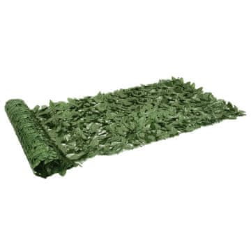 Vidaxl Balkonska pregrada tamnozeleno lišće 200x100 cm