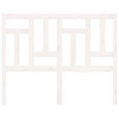 Vidaxl Uzglavlje za krevet bijelo 205,5x4x100 cm od masivne borovine