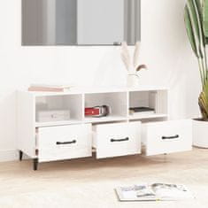 Vidaxl TV ormarić sjajni bijeli 102 x 35 x 50 cm od konstruiranog drva