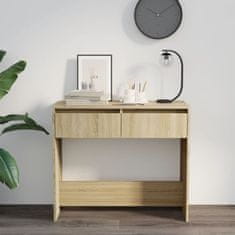 Vidaxl Konzolni stol boja hrasta 89 x 41 x 76,5 cm konstruirano drvo