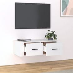 Vidaxl Viseći TV ormarić bijeli 80 x 36 x 25 cm od konstruiranog drva