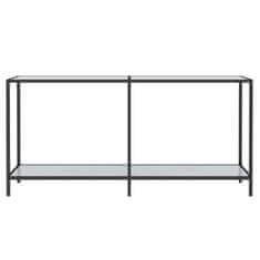 Vidaxl Konzolni stol bijeli 160 x 35 x 75,5 cm od kaljenog stakla