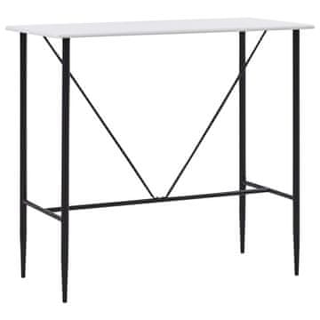 Vidaxl Barski stol Bijeli 120 x 60 x 110 cm MDF