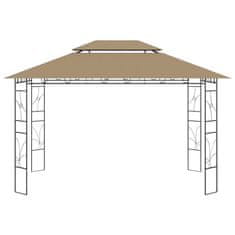 Vidaxl Sjenica 4x3x2,7 m Smeđa 160 g/m²