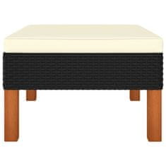 Vidaxl 3-dijelna vrtna garnitura od poliratana i drva eukaliptusa